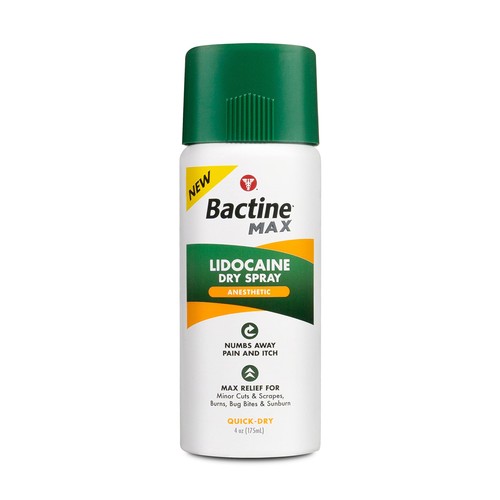 Bactine max dry spray - max, pain